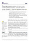 Research paper thumbnail of Aromatherapeutic and Antibacterial Properties of Cotton Materials Treated with Emulsions Containing Peppermint Essential Oil (Menthae piperitae aetheroleum)