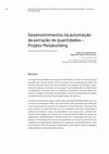 Research paper thumbnail of Desenvolvimentos na automação da extração de quantidades – Projeto Metabuilding