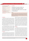 Research paper thumbnail of Premature Ovarian Failure in a Patient with Robertsonian Translocation Rob (14;15): Is it only a Coincidence?