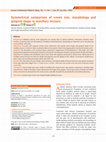 Research paper thumbnail of Symmetrical comparison of crown size, morphology and gingival shape in maxillary incisors