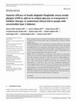 Research paper thumbnail of Superior efficacy of insulin degludec/liraglutide versus insulin glargine U100 as add‐on to sodium‐glucose co‐transporter‐2 inhibitor therapy: A randomized clinical trial in people with uncontrolled type 2 diabetes