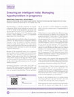 Research paper thumbnail of Ensuring an intelligent India: Managing hypothyroidism in pregnancy