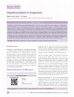 Research paper thumbnail of Hypothyroidism in pregnancy