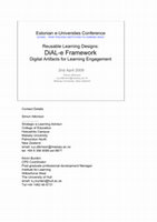 Research paper thumbnail of Digital Artefacts for Learner Engagement