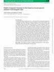 Research paper thumbnail of Depth of magnetic basement in Iran based on fractal spectral analysis of aeromagnetic data