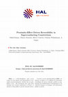 Research paper thumbnail of Proximity-Effect Driven Reversibility in Superconducting Constrictions