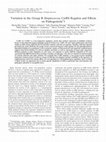 Research paper thumbnail of Variation in the Group B Streptococcus CsrRS Regulon and Effects on Pathogenicity