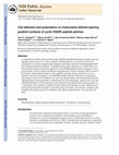 Research paper thumbnail of Cell adhesion and polarisation on molecularly defined spacing gradient surfaces of cyclic RGDfK peptide patches