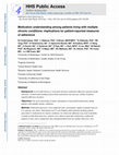 Research paper thumbnail of Medication understanding among patients living with multiple chronic conditions: Implications for patient-reported measures of adherence