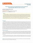 Research paper thumbnail of New Criteria for the Use of Growth Hormone in the Treatment of Female Infertility: Minireview and a Case Series