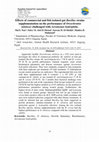 Research paper thumbnail of Effects of commercial and fish isolated gut Bacillus strains supplementation on the performance of Oreochromis niloticus challenged with Aeromonas hydrophila