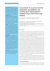 Research paper thumbnail of Concentration of vasoactive intestinal polypeptide, neuropeptide Y and calcitonin gene related peptide in neoplastic tissue of the human large intestine