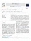 Research paper thumbnail of Experimental and numerical determination of the optimum configuration of a parabolic wave extinction system for flumes