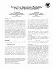 Research paper thumbnail of Forward Inner-Approximated Reachability of Non-Linear Continuous Systems