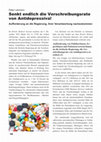 Research paper thumbnail of Senkt endlich die Verschreibungsrate von Antidepressiva! Aufforderung an die Regierung, ihrer Verantwortung nachzukommen