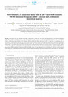 Research paper thumbnail of Determination of hazardous metal ions in the water with resonant MEMS biosensor frequency shift – concept and preliminary theoretical analysis