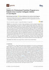 Research paper thumbnail of Impact of a Professional Nutrition Program on a Female Cross Country Collegiate Athlete: A Case Report