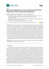 Research paper thumbnail of Mineral Composition of Cereal and Cereal-Free Dry Dog Foods versus Nutritional Guidelines