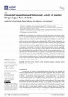 Research paper thumbnail of Proximate Composition and Antioxidant Activity of Selected Morphological Parts of Herbs