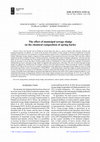 Research paper thumbnail of The effect of municipal sewage sludge on the chemical composition of spring barley