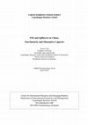 Research paper thumbnail of FDI and spillovers in China: non-linearity and absorptive capacity