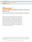 Research paper thumbnail of Towards integrated tunable all-silicon free-electron light sources