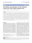 Research paper thumbnail of Non-Abelian generalizations of the Hofstadter model: spin–orbit-coupled butterfly pairs