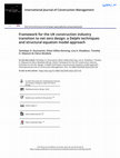 Research paper thumbnail of Framework for the UK construction industry transition to net zero design: a Delphi techniques and structural equation model approach