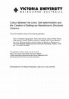 Research paper thumbnail of Colour Between the Lines: Self-determination and the Creation of Settings as Resistance to Structural Violence