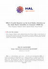 Research paper thumbnail of Effect of nodal diameter on the local blades vibration on the choke flutter instability in transonic UHBR fan