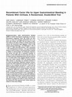 Research paper thumbnail of Recombinant factor VIIa for upper gastrointestinal bleeding in patients with cirrhosis: A randomized, double-blind trial