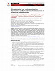 Research paper thumbnail of Site symmetry and host sensitization-dependence of Eu3+ real-time luminescence in tin dioxide nanoparticles