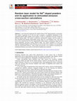 Research paper thumbnail of Random laser model for Nd<sup>3+</sup>-doped powders and its application to stimulated emission cross-section calculations