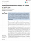 Research paper thumbnail of Understanding biochemistry: structure and function of nucleic acids