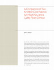 Research paper thumbnail of A Comparison of Two Knotted-Cord Fabrics: An Inka Khipu and a Costa Rican Census