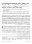 Research paper thumbnail of Prevalence and Characteristics of a Family History of End-Stage Renal Disease among Adults in the United States Population