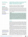 Research paper thumbnail of Implementing a package of noncommunicable disease interventions in the Republic of Moldova: two-year follow-up data