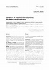 Research paper thumbnail of Disability in patients with idiopathic inflammatory myopathies