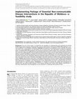 Research paper thumbnail of Implementing Package of Essential Non-communicable Disease Interventions in the Republic of Moldova—a feasibility study