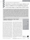 Research paper thumbnail of Glutathione <i>S</i>-transferase homozygous deletions and relapse in childhood acute lymphoblastic leukemia: a novel study design in a large Italian AIEOP cohort