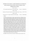 Research paper thumbnail of DETERMINANTS OF STUDENTS' ACADEMIC PERFORMANCE IN MATHEMATICS AMONG SENIOR SECONDARY SCHOOL STUDENTS IN FEDERAL CAPITAL TERRITORY ABUJA, NIGERIA