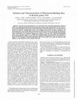 Research paper thumbnail of Isolation and characterization of fibronectin from bovine aqueous humor