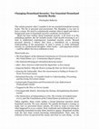 Research paper thumbnail of Changing Homeland Security: Ten Essential Homeland Security Books