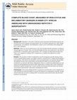 Research paper thumbnail of Complete blood count, measures of iron status and inflammatory markers in inner-city African Americans with undiagnosed hepatitis C seropositivity