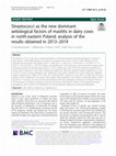 Research paper thumbnail of Streptococci as the new dominant aetiological factors of mastitis in dairy cows in north-eastern Poland: analysis of the results obtained in 2013–2019