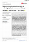 Research paper thumbnail of Multidimensional composite indicators of well-being: Applications in economic history