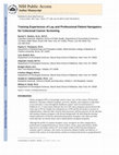 Research paper thumbnail of Training Experiences of Lay and Professional Patient Navigators for Colorectal Cancer Screening