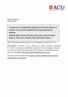 Research paper thumbnail of A comparison of optimisation methods and knee joint degrees of freedom on muscle force predictions during single-leg hop landings