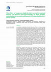 Research paper thumbnail of THE EFFECT OF LONG-TERM HIGH-FAT DIET IN OVARIECTOMIZED WISTAR RAT (Rattus norvegicus) Study on Lipid Profile, endothelial Nitric Oxide Synthase (eNOS) and Endhotelin-1 (ET-1) Serum