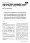 Research paper thumbnail of Using collision-induced dissociation with corrections for the ion number of degrees of freedom for quick comparisons of relative bonding strength